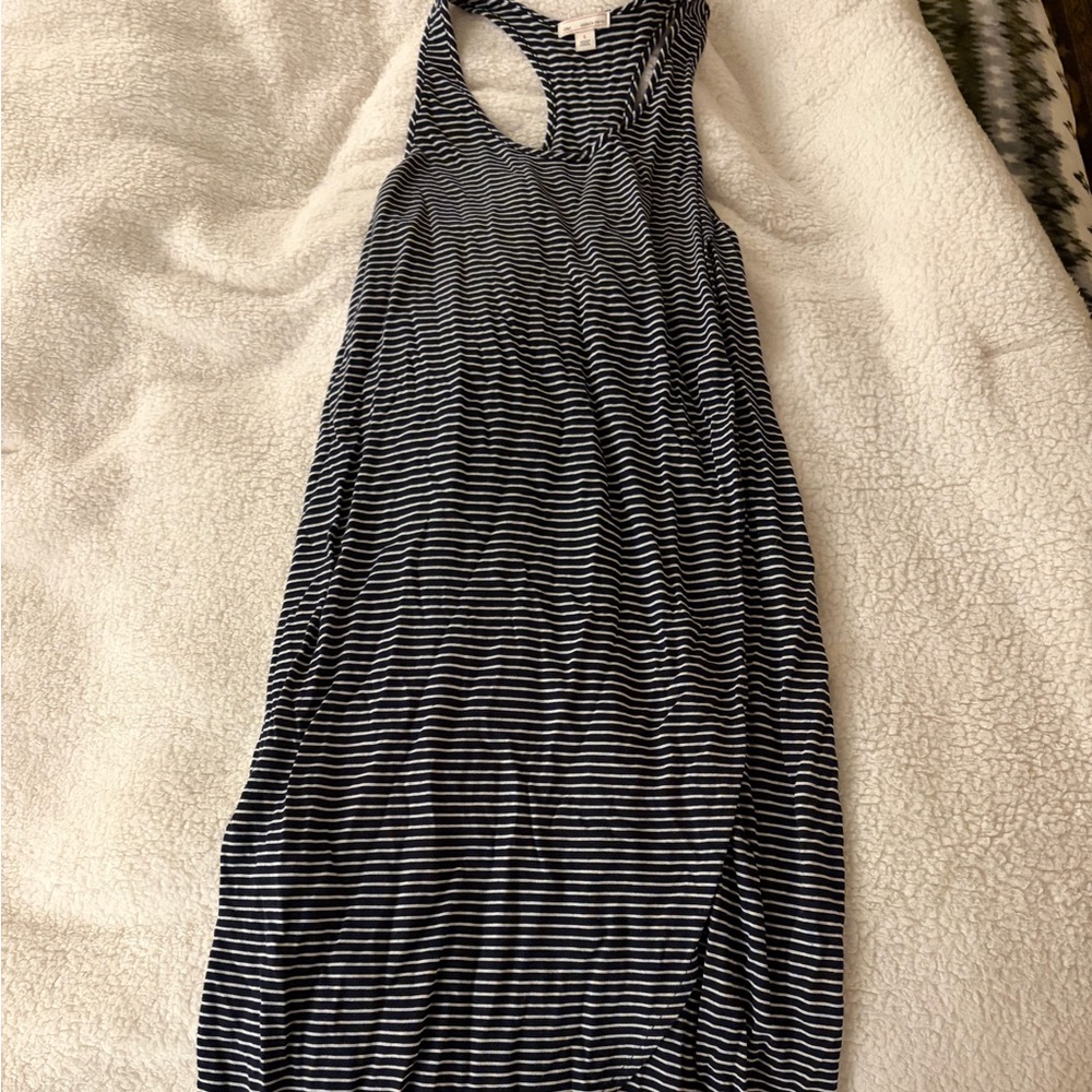 GAP Black and White Striped dress